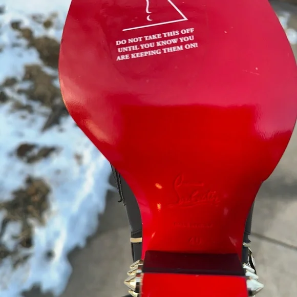 Christian Louboutin Cowboy Western Boots 40 Horseshoe Embellished 9 10 - Picture 13 of 16